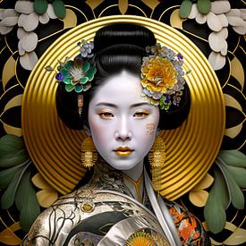 Geisha von Klimt 2 von DNH Expressions