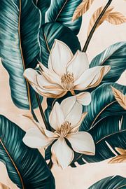 Blossoms and leaves by Poster Art Shop