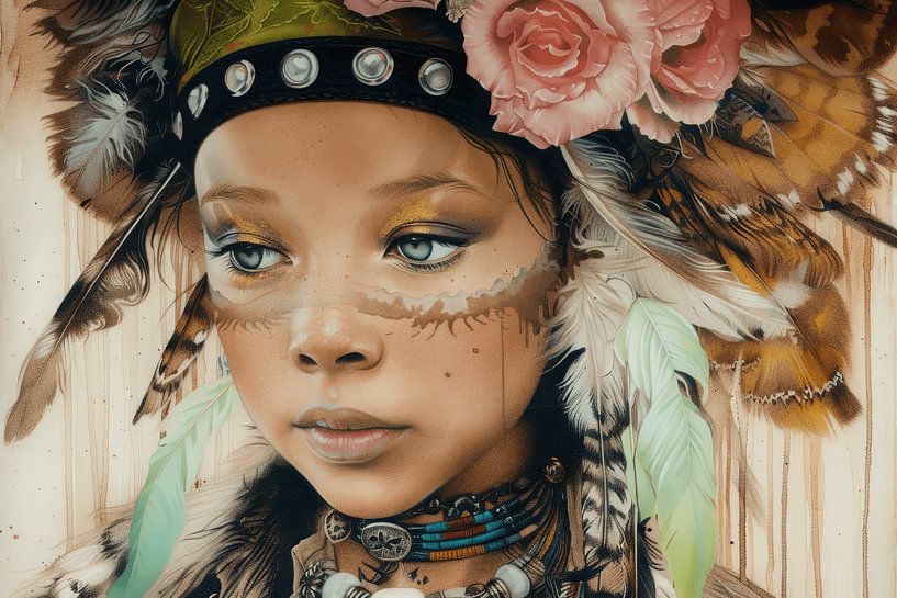 Portrait in pastel colours by Atelier Pink Blossom