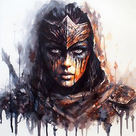 Gepanzerte mittelalterliche Kriegerin von Chromatic Fusion Studio