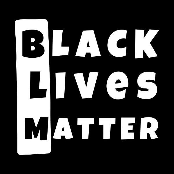 Black Lives Matter BLM Block Right Text by Art Kingdom