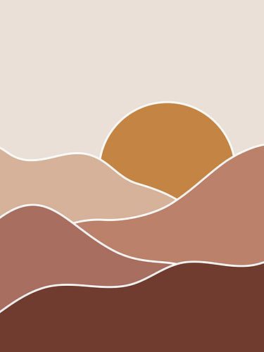 Landschaft im Boho-Stil