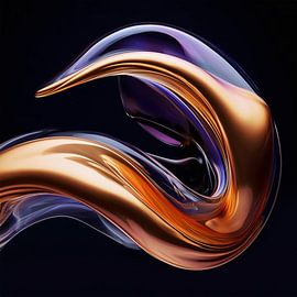 Glasmal met patroon