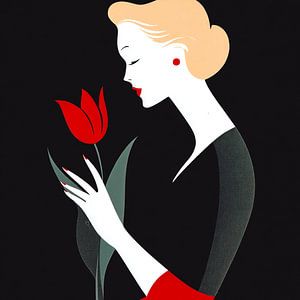 Eine Tulpe für ihre Gedanken