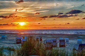 Zonsondergang op Juist van Dirk Rüter