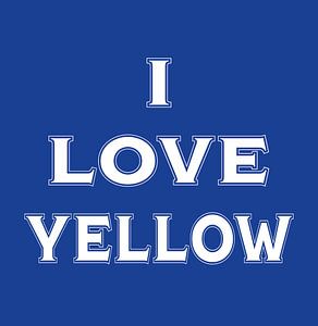 I love yellow (in Blue) van Stefan Couronne