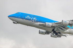 Abflug KLM Boeing 747-400 "City of Jakarta".