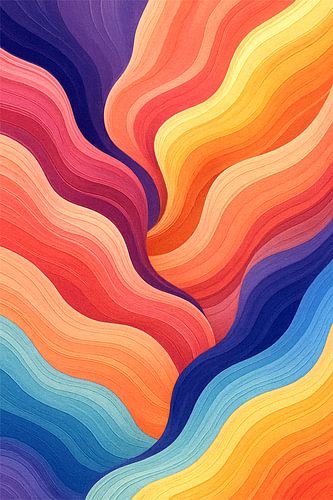 Abstracte Canyon Vallys van Eric Nagel