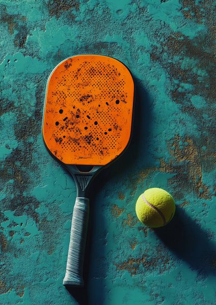 Minimalistische Pickleball-Paddel-Kunstsammlung von Lufy