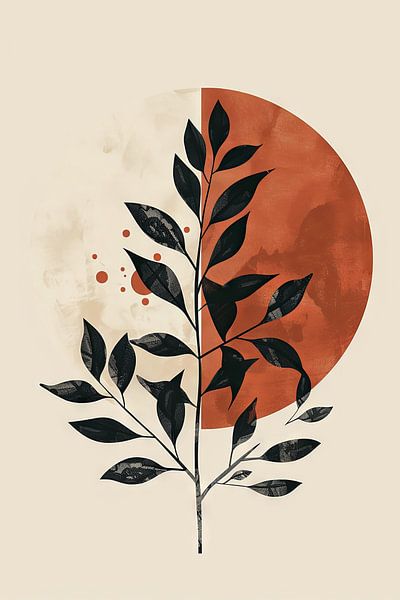 Abstract plant art by Poster Art Shop