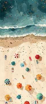 Zomer Zon Zee | Schilderij van Kunst Kriebels