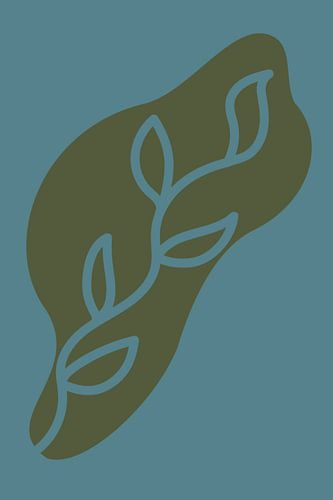 Illustration d'une feuille de fleur