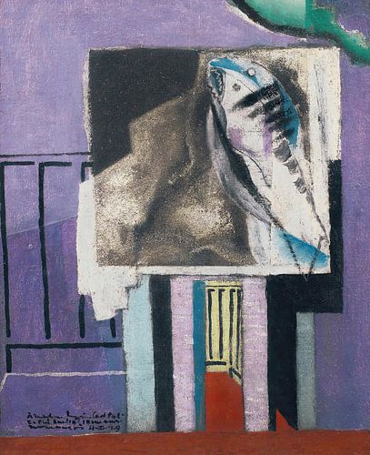 Louis Marcoussis - Still Life in Front of the Balcony (1929)