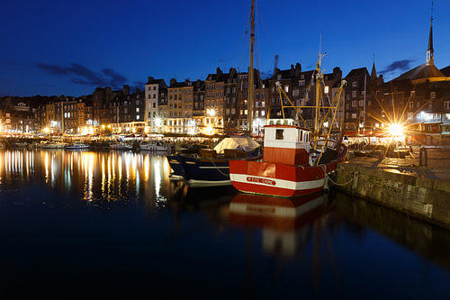 Vieux port de Honfleur - heure d'or