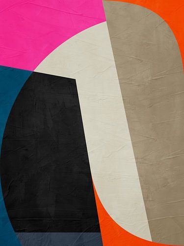 ABSTRACTE GEOMETRISCHE KUNST IN MODERNE KLEUREN