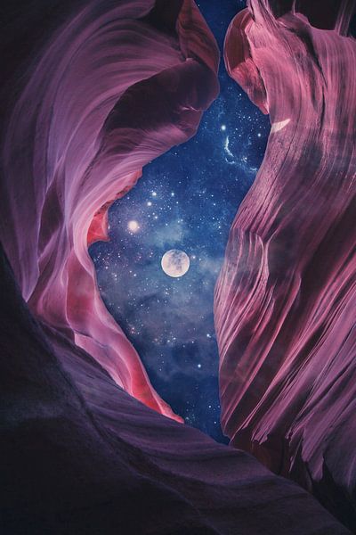 Grand Canyon met Space Collage I van ArtDesignWorks