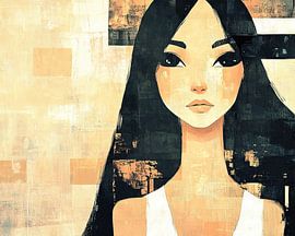 Women's portrait | Silent Stories Unfold by Eye catching paintings