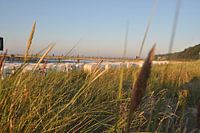 Strandstoelen aan het noordelijk strand in Göhren op het eiland Rügen