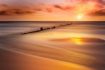 Golden Sunrise on Usedom Island von Stefan Dinse
