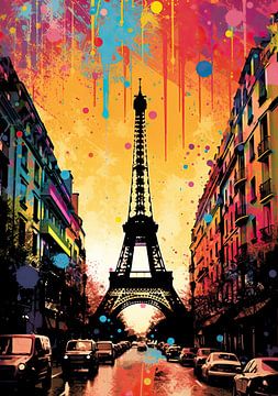 Parijs Poster Pop Art van Niklas Maximilian