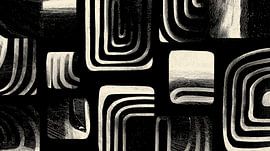 Geometric Allure in Black and White by Imagine