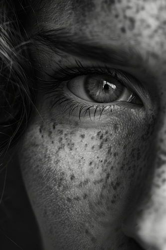 Schwarz-Weiß Frau von Poster Art Shop