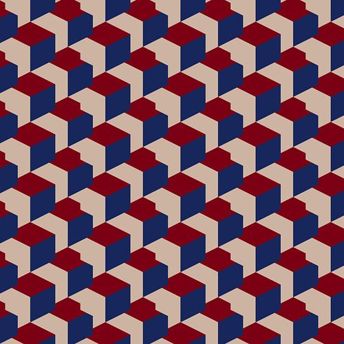 Modern abstract geometrisch patroon in retrostijl nr. 10