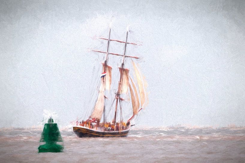 Sailing barge the Morning Star by eric van der eijk
