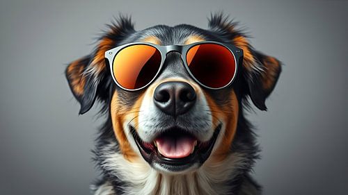 A portrait of a dog