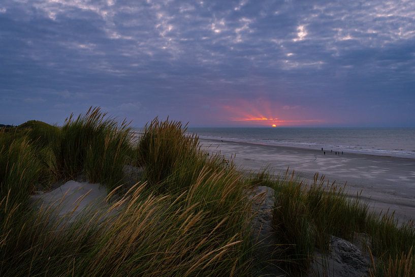 Sunset beach Buren 1 by Arjan Bijleveld