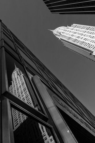 Chrysler Building Reflection (Black & White) sur JPWFoto