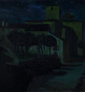 Nachtscène in Avila - Diego Rivera, 1907 van Atelier Liesjes