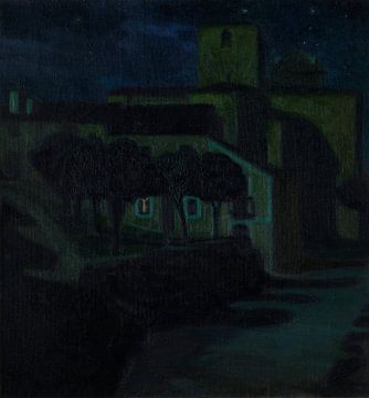 Nachtszene in Avila - Diego Rivera, 1907