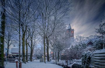 Kerk in de sneeuw van Robin Pics (verliefd op Utrecht)