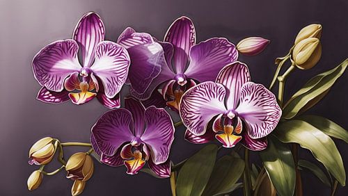 Élégance de l'orchidée enchantée