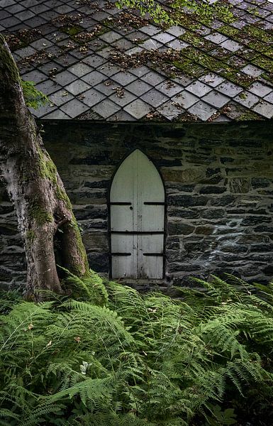 Old church hidden between the trees in Ålesund, Norway by qtx