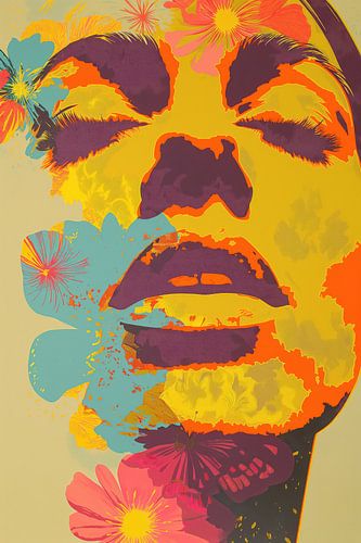 Abstract vrouwen portret