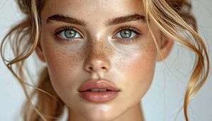 Schöne Augen und Gesicht
