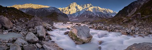 Mount Sefton & Zonsopgang van de Hookerrivier