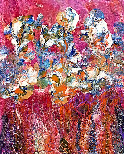 Surrealer Blumengarten