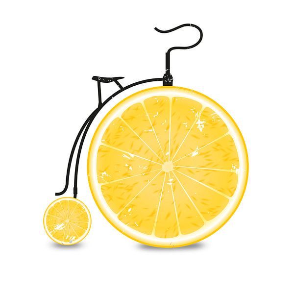 Frucht / Früchte: Orange - Orangen Fahrrad von Felix Brönnimann