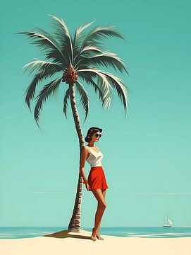 Palm Tree Pin Up I by Gypsy Galleria