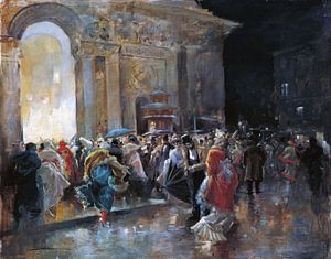 Maskenball, Eugenio Lucas Villaamil, um 1895