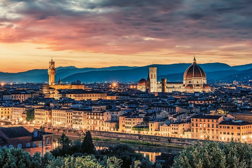 Panorama von Florenz von Manjik Pictures