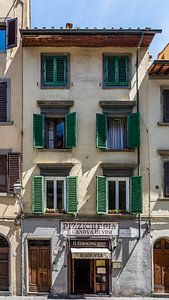 Haus mit den grünen Fensterläden in Florenz