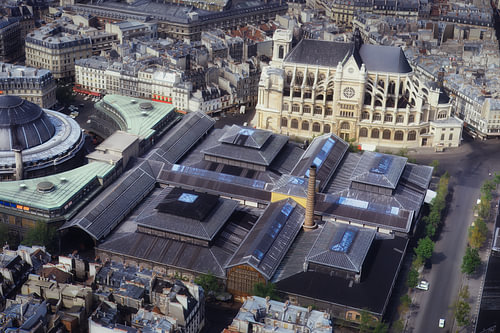 Les Halles in Paris in 1960