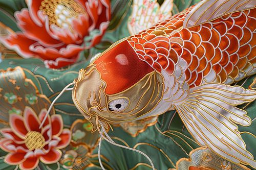 schilderachtig Japan  koi karper vissen