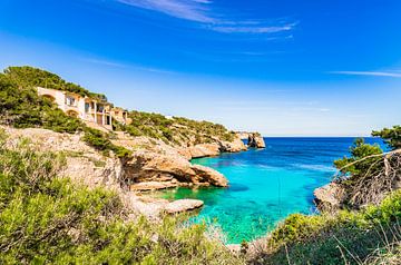 Beautiful coastline of Santanyi on Majorca island, Spain Mediterranean Sea by Alex Winter