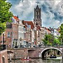 De Utrechtse Domtoren gezien vanaf de Weerdsluis. van Margreet van Beusichem thumbnail
