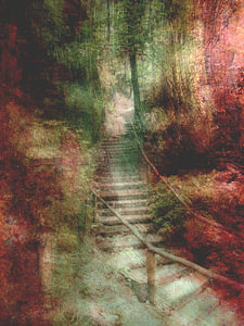Der Weg nach oben - romantische Treppe